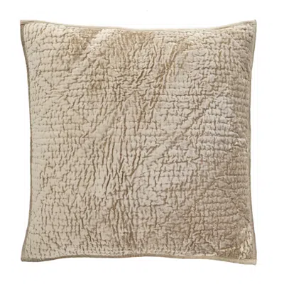 Annie Selke Parisienne Velvet Topaz Quilted Sham - King In Gold