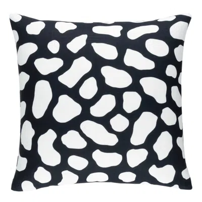 Annie Selke Pebbles Black Indoor/outdoor Decorative Pillow Cover - 22" Square