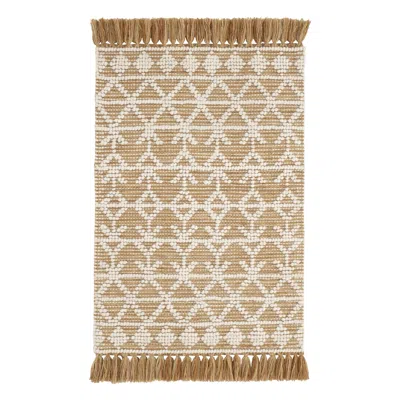 Annie Selke Pembrook Ochre Handwoven Wool Rug - 2x3 In Brown