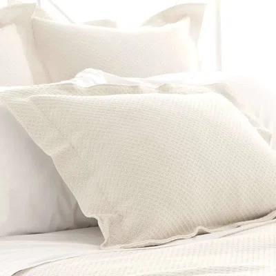 Annie Selke Petite Trellis Ivory Matelasse Sham - Standard In White