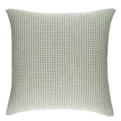Annie Selke Pick Stitch Evergreen Matelasse Sham In Green