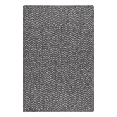 Annie Selke Piper Shale Woven Wool Custom Rug In Gray