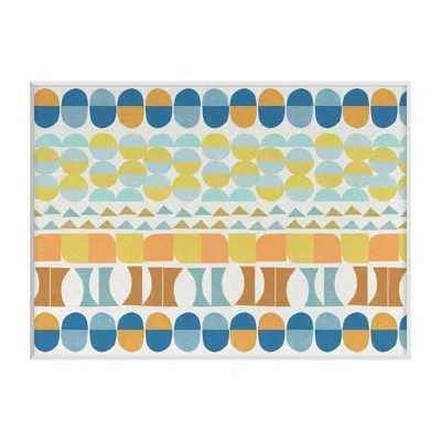 Annie Selke Retro Shapes Wall Art - Large In Blue