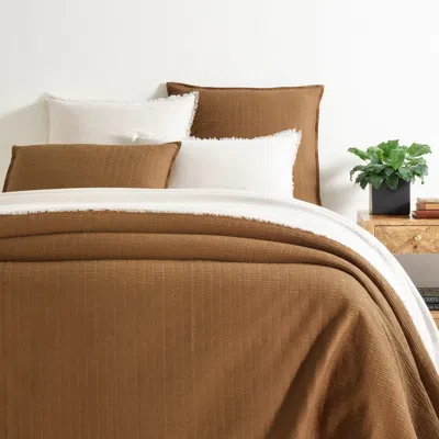 Annie Selke Roark Caramel Matelasse Coverlet - Twin/twin Xlarge In Brown