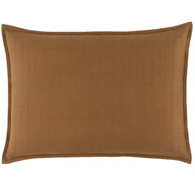 Annie Selke Roark Caramel Matelasse Sham - Standard In Brown