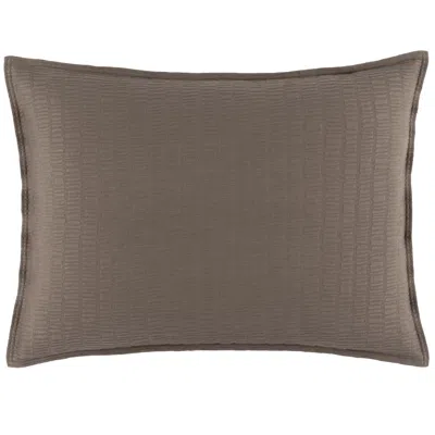 Annie Selke Roark Mushroom Matelasse Sham - Standard In Brown