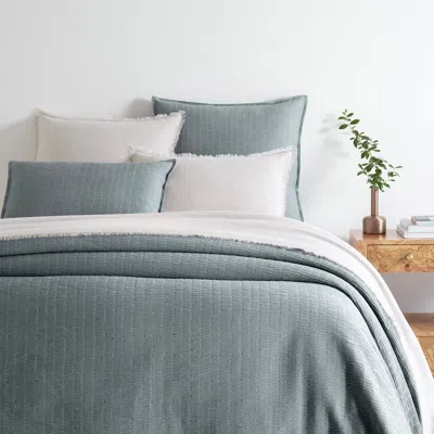 Annie Selke Roark Pewter Blue Matelasse Coverlet - King