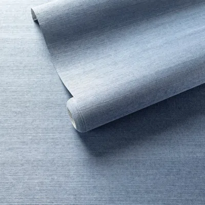 Annie Selke Samoa Periwinkle Grasscloth Wallpaper - Roll
