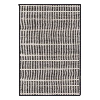 Annie Selke Samson Black Handwoven Indoor/outdoor Custom Rug