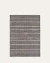 Annie Selke Samson Black Handwoven Indoor/outdoor Rug, 9' X 12' In Black