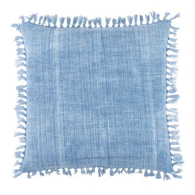 Annie Selke Santa Monica Denim Decorative Pillow Cover - 20" Square In Blue
