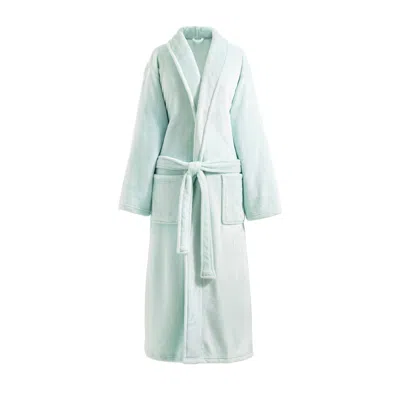 Annie Selke Sheepy Fleece 2.0 Chalk Blue Robe - Grande