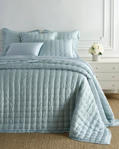 Annie Selke Silken Solid Robin's Egg Blue Puff - Full/queen
