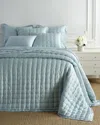 Annie Selke Silken Solid Robin's Egg Blue Puff - King In Blue