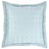 Annie Selke Silken Solid Robin's Egg Blue Puff Sham - Standard In Blue
