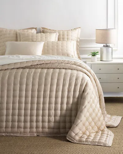 Annie Selke Silken Solid Sand Puff - Twin/twin Xlarge In Neutral