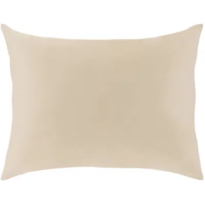 Annie Selke Silken Solid Sand Sham - Standard In Brown