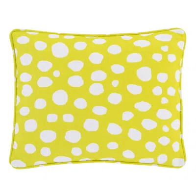 Annie Selke Spot On Citrus Indoor/outdoor Decorative Pillow Cover - 16" Lumbar In Orange