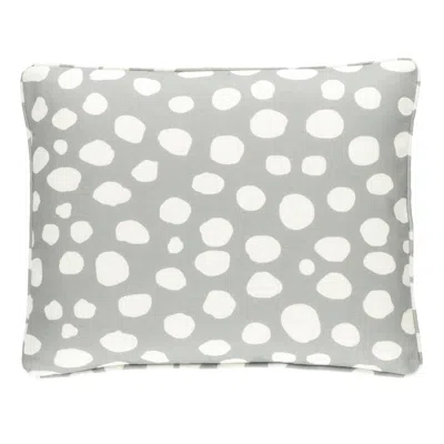 Annie Selke Spot On Shale Indoor/outdoor Decorative Pillow Cover - 16" Lumbar In Gray