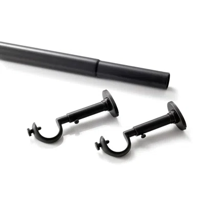 Annie Selke Stockbridge Oil Rubbed Bronze Curtain Rod - 102"-144" In Black