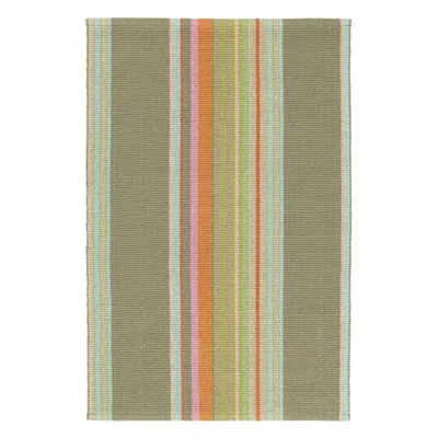 Annie Selke Stone Soup Handwoven Cotton Rug - Runner-2.5x12 In Green
