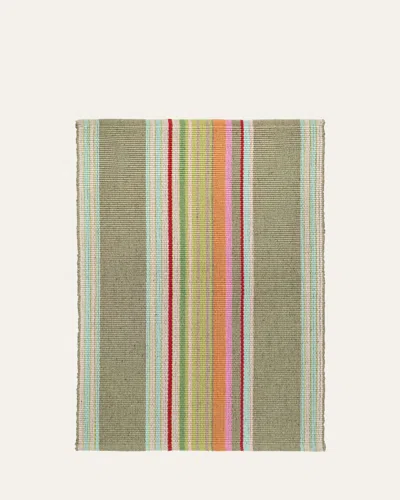 Annie Selke Stone Soup Handwoven Indoor/outdoor Runner, 2'6" X 20' In Multi