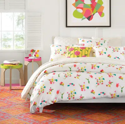 Annie Selke Taffeta Duvet Cover - King In Floral Multi