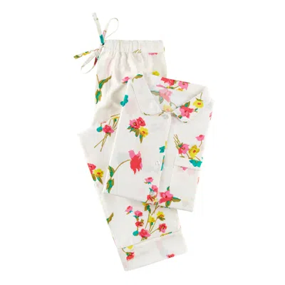 Annie Selke Taffeta Floral Multi Pajama - Xsmall