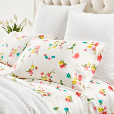 Annie Selke Taffeta Floral Multi Pillowcases - Standard
