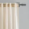 Annie Selke Textured Solid Natural Curtain Panel Pair - 96" In Brown