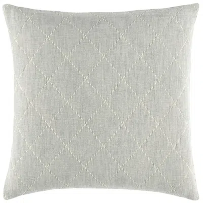 Annie Selke Tilden Natural/grey Matelasse Sham - Euro