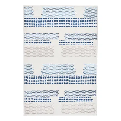 Annie Selke Tread Lightly Navy Machine Washable Rug - 4x6 In Blue