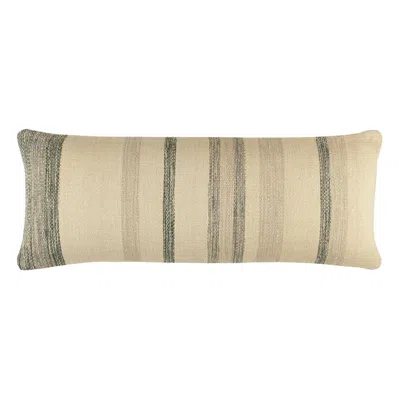 Annie Selke Turner Stripe Everglade Decorative Pillow Cover - 16" X 40"