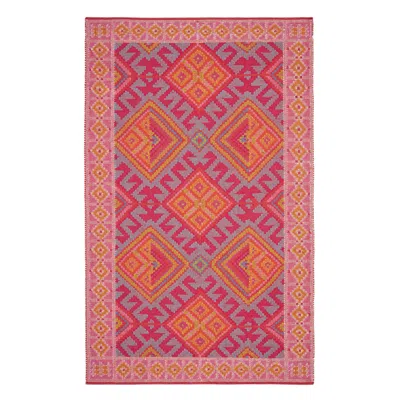Annie Selke Valencia Kilim Spice Handwoven Indoor/outdoor Rug - 5x8 In Red
