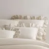 Annie Selke Wilton Ruffle Sham, Euro In Neutral