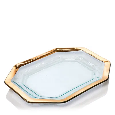 Annieglass Roman Antique Steak Platter In Multi