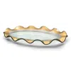 Annieglass Ruffle Oval Platter, 14 X 9 In Multi