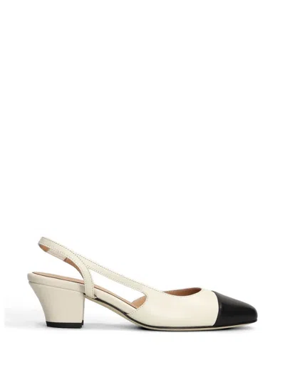 Anniel Cap-toe Slingback Pumps In Neutral