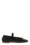 Shop Anniel Leather Ballerina And Elastic Band In Black