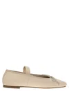 Anniel Leather Ballerina And Elastic Band In Multi