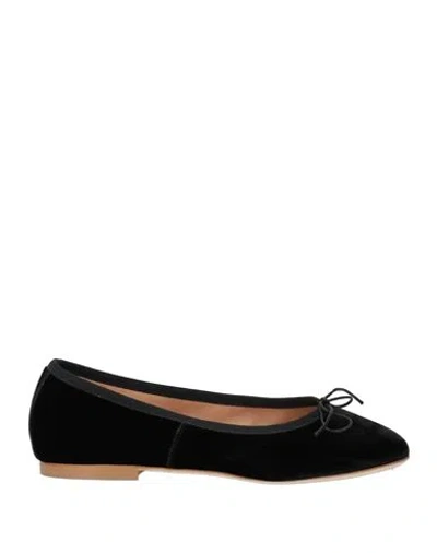 Anniel Woman Ballet Flats Black Size 6 Textile Fibers
