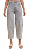Anniewear Arched Barrel Jeans In Stone Washed In Multi