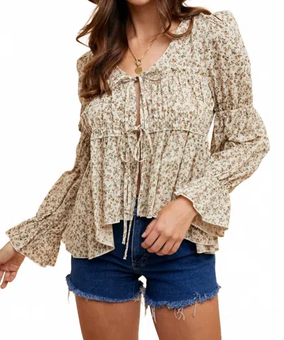 Anniewear Audrina Top In Beige In Brown