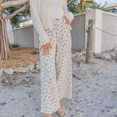 Anniewear Botanica Denim In Ditsy Floral Print In Neutral