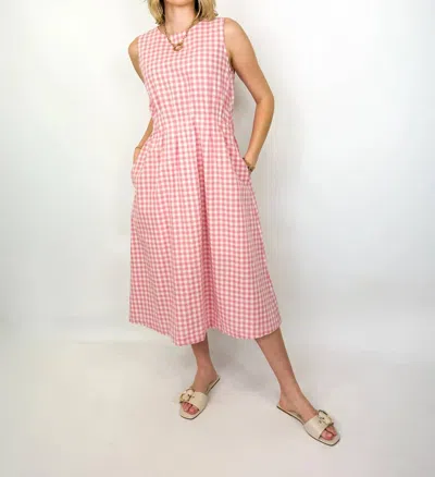 Anniewear Brynn Midi Dress In Pink