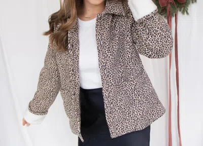 Anniewear Catwalk Jacket In Leopard Shacket In Multi