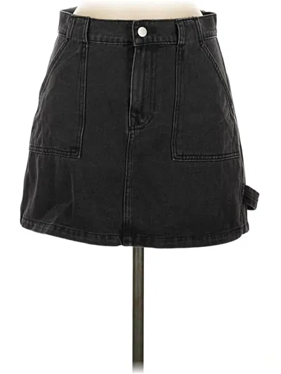 Pre-owned Anniewear Denim Skirt In Black
