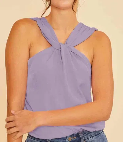 Anniewear Iris Halter Blouse In Violet In Purple
