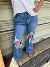Anniewear Juniper 90's Wide Jeans In Blue In Blue