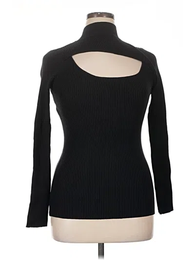 Anniewear Long Sleeve Top Black Turtleneck Tops